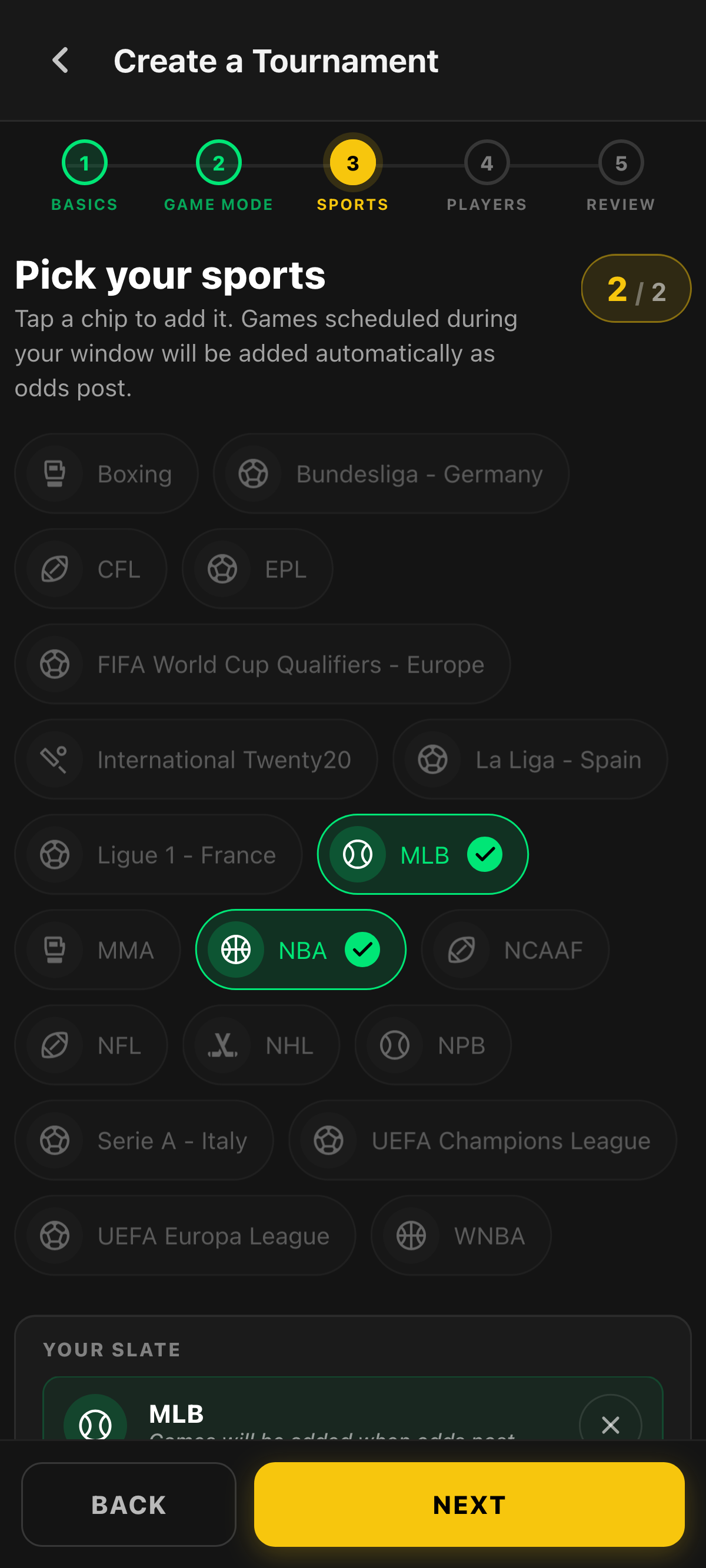Create a Bet Max Pool