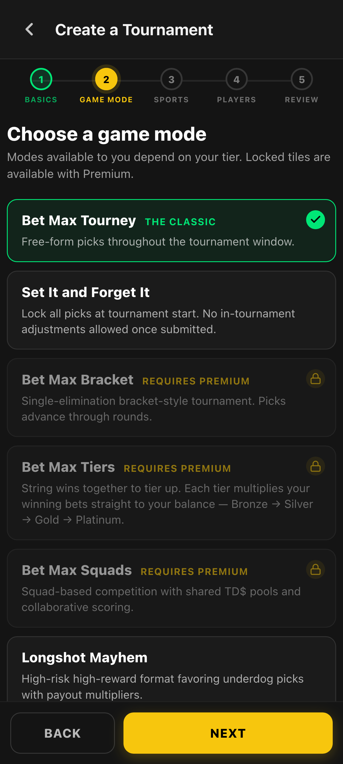 Bet Max Pool game mode